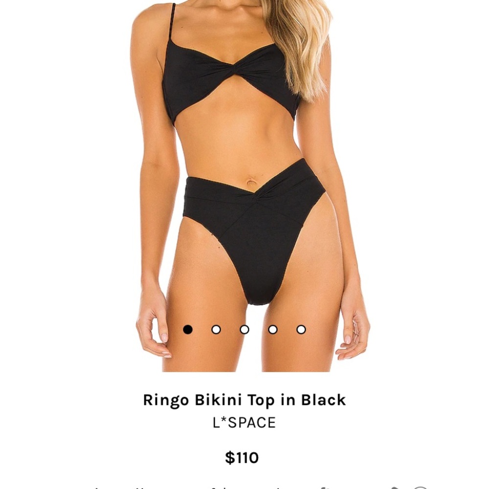 Black bikini top